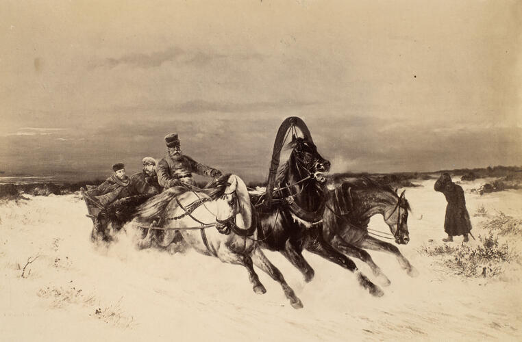 Alexander II, Emperor of Russia and King Edward VII, when Prince of Wales, in a sleigh Alexander II, Emperor of Russia and King Edward VII, when Prince of Wales, in a sleigh