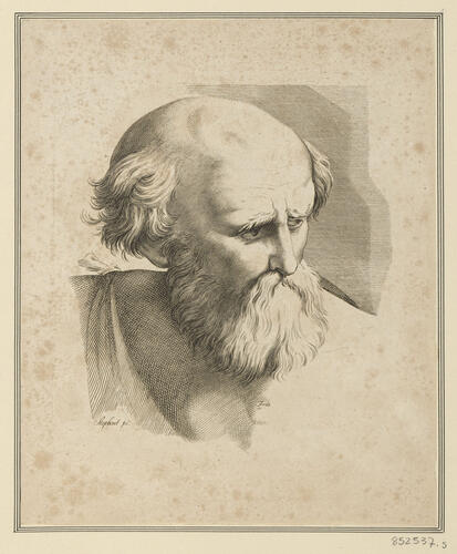 Master: Set of prints reproducing heads from 'The School of Athens'
Item: Head of a bearded man [from 'The School of Athens']