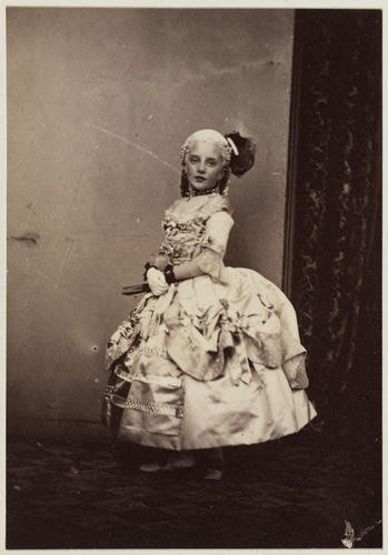 Young girl in 18th-century fancy dress Young girl in 18th-century fancy dress