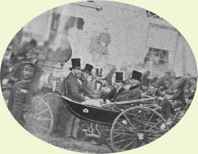 Albert Edward, Prince of Wales and gentlemen during his tour to North America, 1860