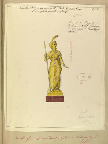 Figurine of a woman with a staff Figurine of a woman with a staff
