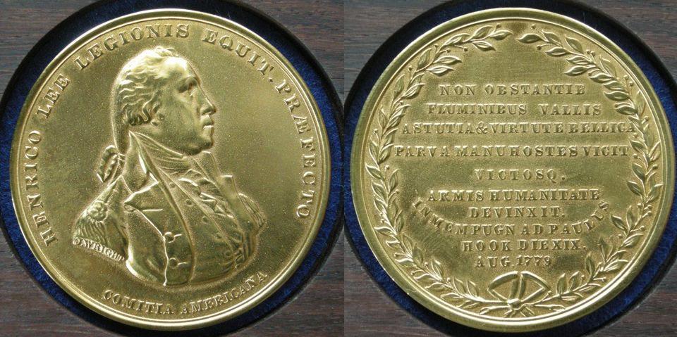 U. S. A. Laudatory medal commemorating Major Henry Lee, 1779 U. S. A. Laudatory medal commemorating Major Henry Lee, 1779