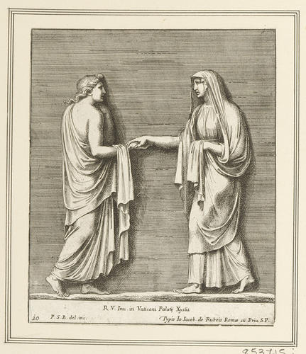 Master: The stucchi of the Raphael Loggia
Item: Two women clasping hands