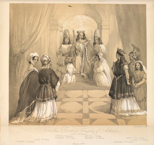 Scene from Racine's Tragedy of Athalie