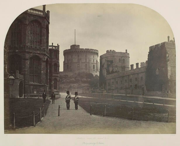 Interior view of Windsor Castle, the Round Tower