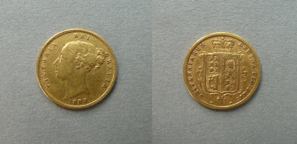 Victoria 'young head' half sovereign Victoria 'young head' half sovereign