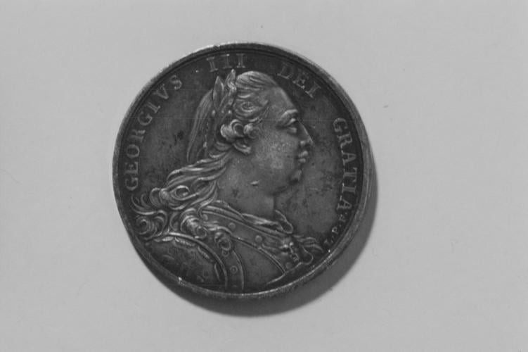 Medal commemorating an uncertain subect, possibly Peace with America Medal commemorating an uncertain subect, possibly Peace with America
