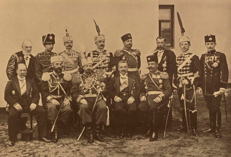 Representatives of Bulgaria at the coronation of Nicholas II, Emperor of Russia