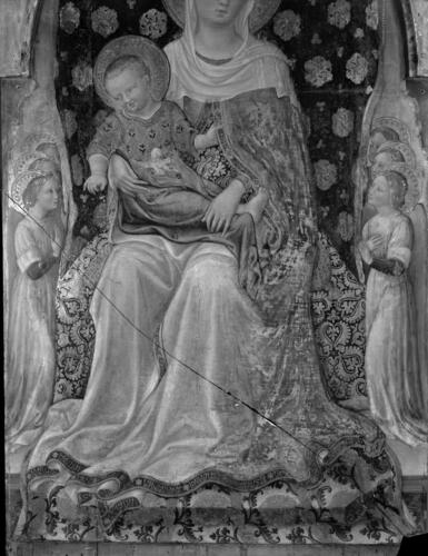 Negative of The Madonna and Child with Angels (The Quaratesi Madonna) Negative of The Madonna and Child with Angels (The Quaratesi Madonna)