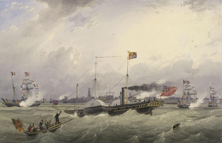 RY 'Victoria and Albert I' approaching Ostend, 13 September 1843
