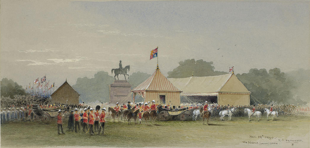 Unveiling of the statue of the Prince Consort on Smith's Lawn, Windsor, 12 May 1890