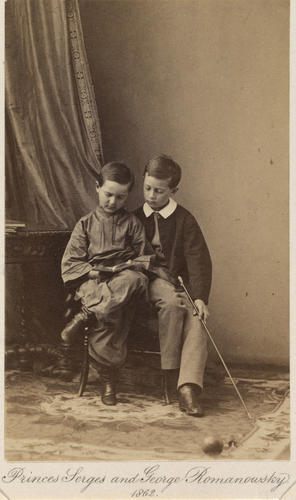 Prince Sergei Maximilianovich of Leuchtenberg (1849-77) with his brother George, Duke of Leuchtenberg (1852-1912), when Prince George of Leuchtenberg Prince Sergei Maximilianovich of Leuchtenberg (1849-77) with his brother George, Duke of Leuchtenberg (1852-1912), when Prince George of Leuchtenberg