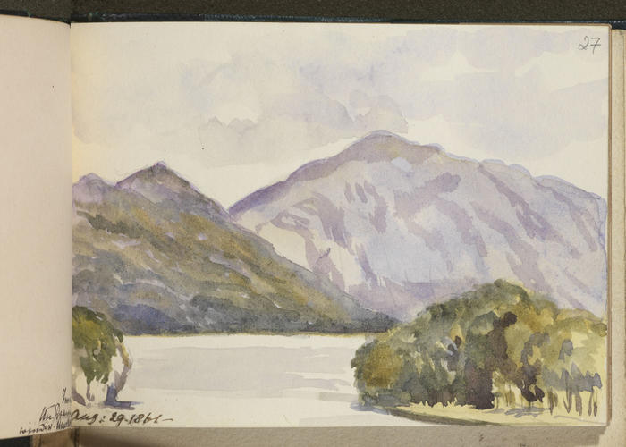 Master: SKETCHES FROM NATURE V. R. MDCCCLX TO MDCCCLXI
Item: From the Drawing Room window, Muckross