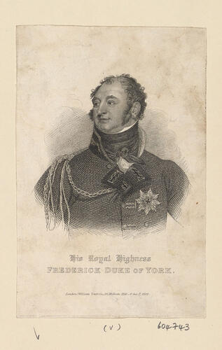 His Royal Highness FREDERICK DUKE OF YORK His Royal Highness FREDERICK DUKE OF YORK