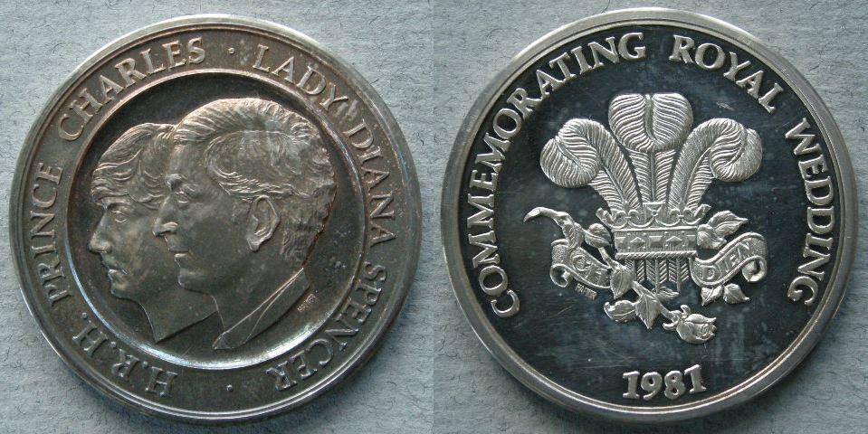 Australia. Medal commemorating the marriage of the Prince of Wales and Lady Diana Spencer