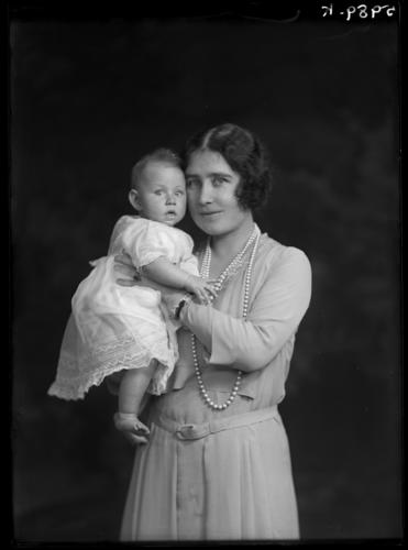 The Duchess of York with Princess Margaret, 2 February 1931