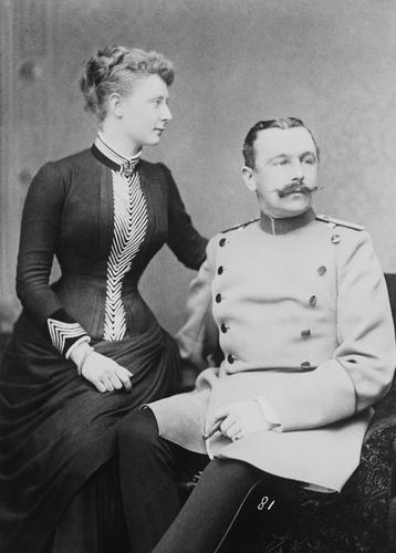 Hereditary Prince and Princess of Anhalt. [Album: Photographs. Royal Portraits, 1876-1898]