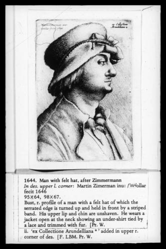 Man with felt hat, after Zimmermann Man with felt hat, after Zimmermann