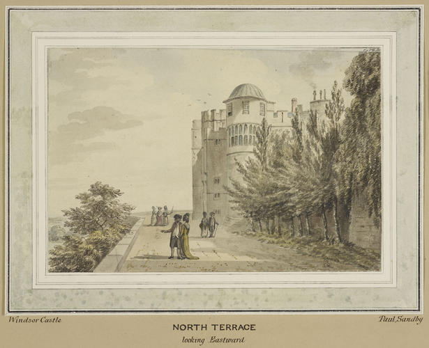 The North Terrace, Windsor Castle, looking East