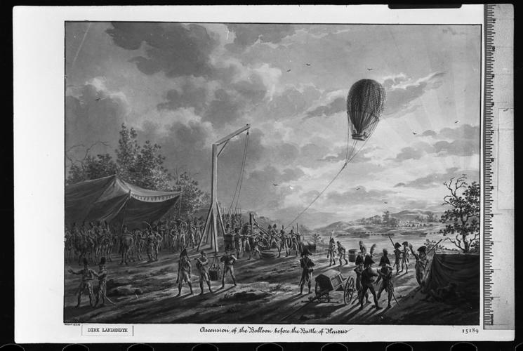 Ascent of a balloon before the Battle of Fleurus, 1794 Ascent of a balloon before the Battle of Fleurus, 1794