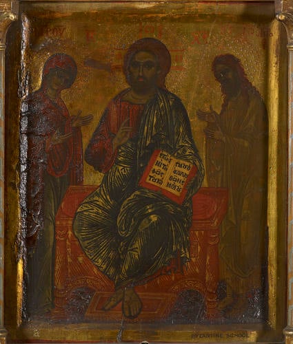 Christ Pantocrator with the Virgin and St John the Baptist ('The Deisis') Christ Pantocrator with the Virgin and St John the Baptist ('The Deisis')