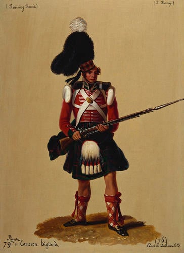 Private Alexander Ritchie, 79th Regiment of Foot (or Cameron Highlanders)