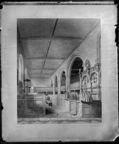 Glass plate negative of a drawing Glass plate negative of a drawing