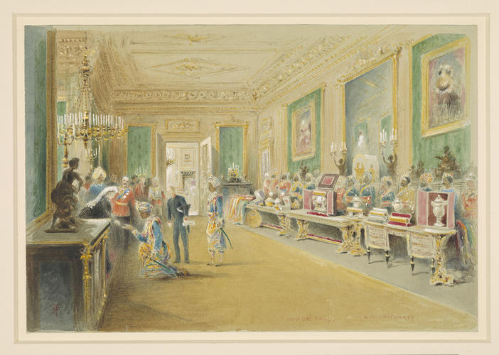 The Golden Jubilee, June-July 1887: reception of the Rao of Kutch at Windsor Castle, 30 June