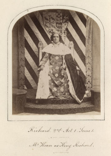 'Richard 2nd, Act I, Scene I'; Charles Kean (1811-68) as Richard II