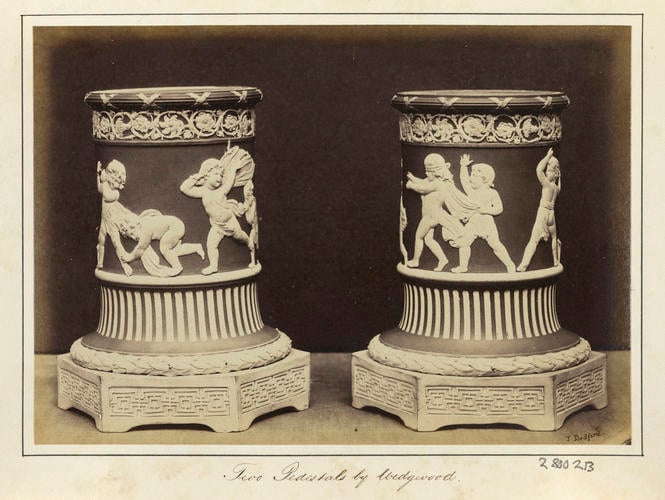 'Two Pedestals by Wedgwood'