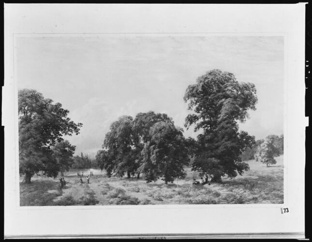 Haymaking at Priory Park, near Reigate