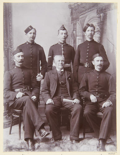 Thomas Osborough and his five sons, Derry, December 26th 1898. [Album: Photographic Portraits, vol. 7/65 1892-1898]