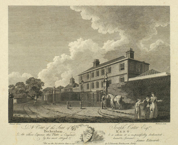 A View of the Seat of Joseph Cator, Esq. , Beckenham, Kent A View of the Seat of Joseph Cator, Esq. , Beckenham, Kent