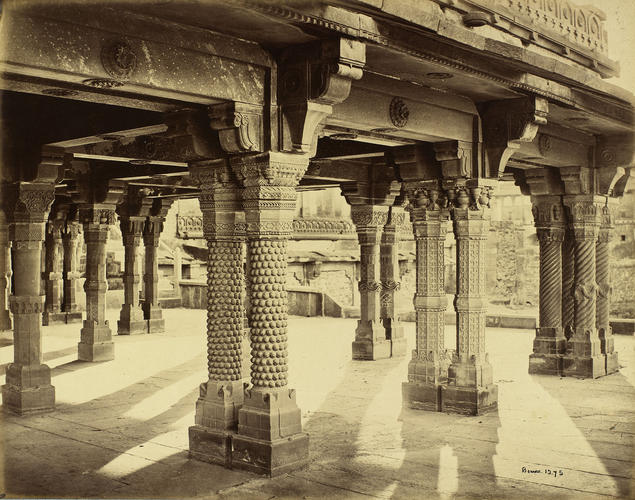 Carved Pillars in the Panch Mehal, Futtehpore Sikri: Prince of Wales Tour of India 1875-6 (vol. 4) Carved Pillars in the Panch Mehal, Futtehpore Sikri: Prince of Wales Tour of India 1875-6 (vol. 4)