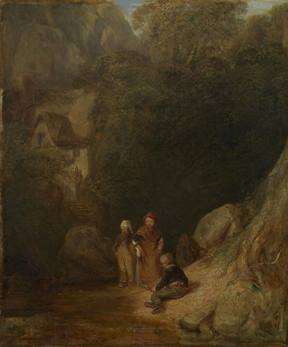 Children by a Stream