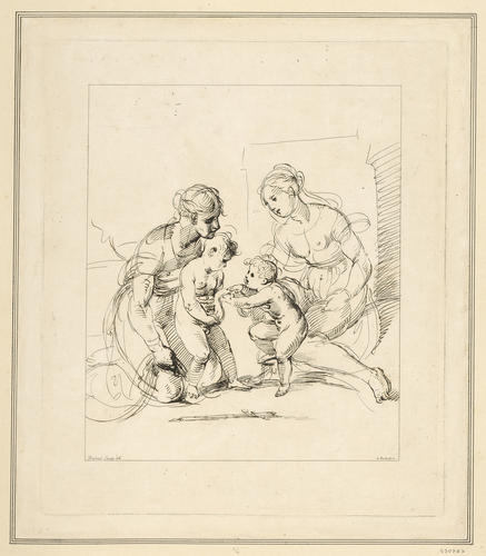 Study for the Virgin and Child with the Infant Baptist and St Elizabeth