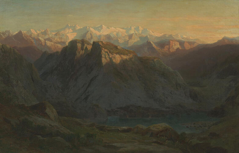 View from the Pilatus towards the Glaciers of the Bernese Oberland View from the Pilatus towards the Glaciers of the Bernese Oberland