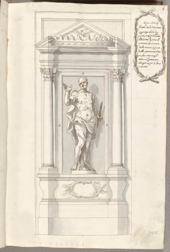 Rome, S. Giovanni in Laterano, drawings of the nave niches Rome, S. Giovanni in Laterano, drawings of the nave niches