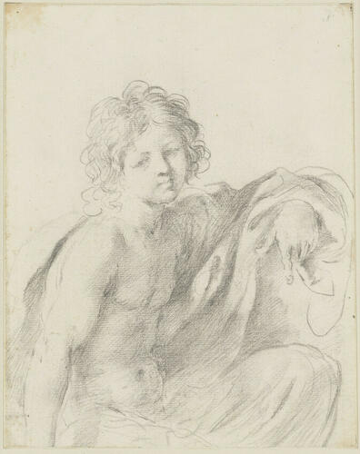 A seated youth A seated youth