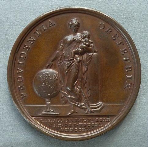 Medal commemorating the birth of Prince Charles Edward Stuart