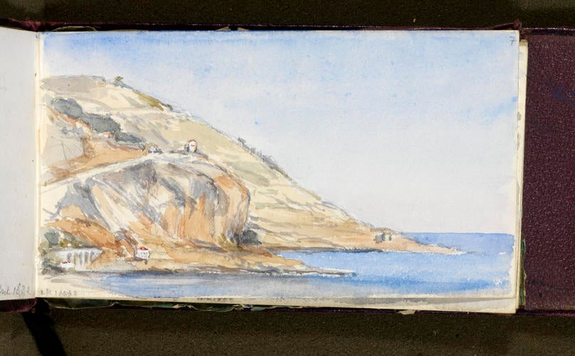 Master: Queen Victoria's Sketch Book 1881 to 1884
Item: View from the Chalet des Rosiers Mentone