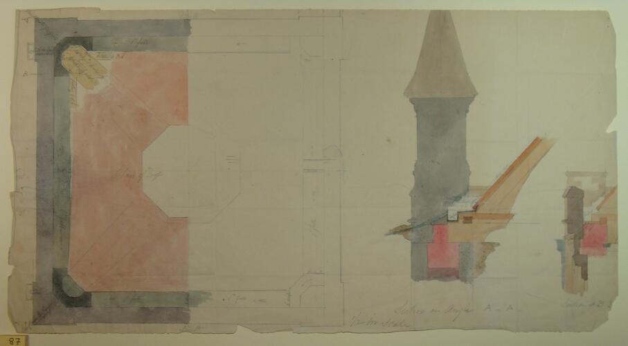 St Mildred's church, Whippingham: plan of the tower St Mildred's church, Whippingham: plan of the tower