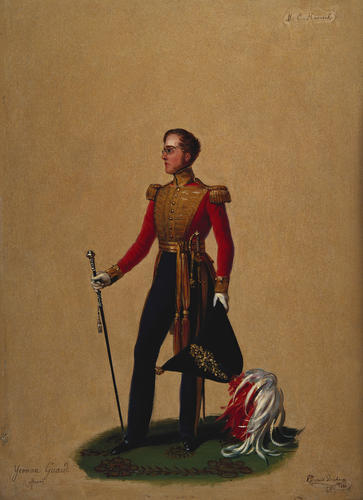 Exon Charles (or Samual) Hancock, the King's Body Guard of the Yeomen of the Guard Exon Charles (or Samual) Hancock, the King's Body Guard of the Yeomen of the Guard
