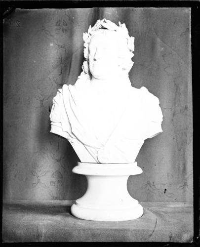 Glass plate negative of a marble sculpture Glass plate negative of a marble sculpture