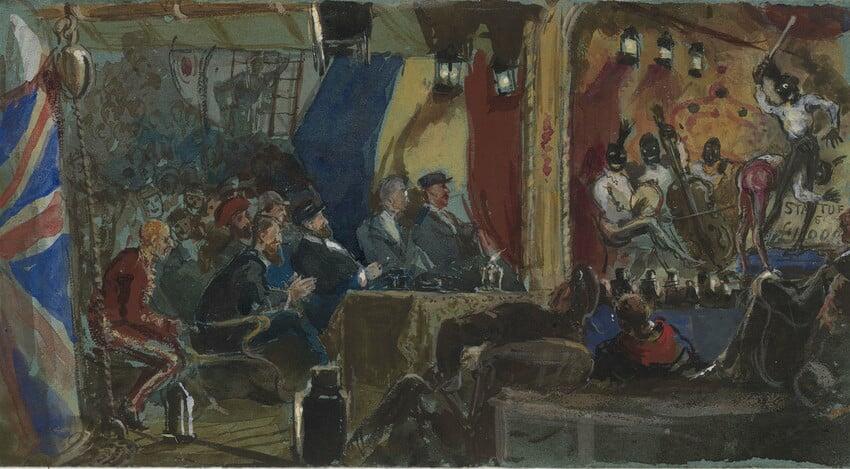 A performance on board HMS Serapis