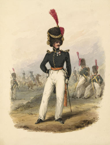 British Officers. Grenadiers. 	Nassau Infantry. About 1828