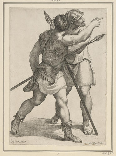 Two soldiers [from 'The Meeting between Pope Leo the Great and Attila']