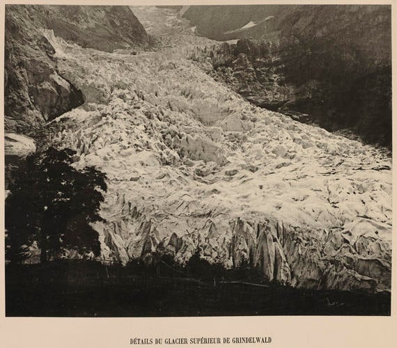 Details du glacier superieur de Grindelwald