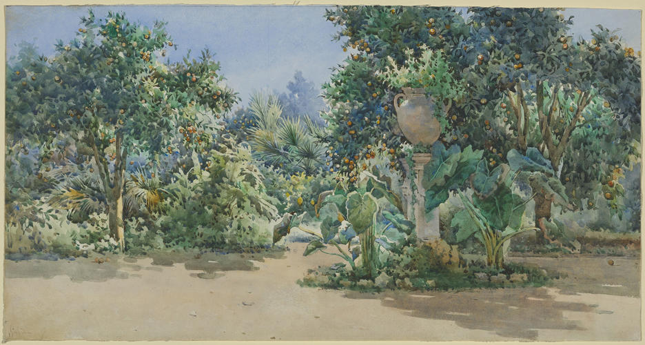 Garden in Greece or Corfu Garden in Greece or Corfu