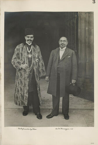 The Aga Khan and Sir Mancherjee Bhownaggree, 1902 The Aga Khan and Sir Mancherjee Bhownaggree, 1902